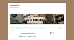 Desktop Screenshot of newtribune.laraslevelbase.org